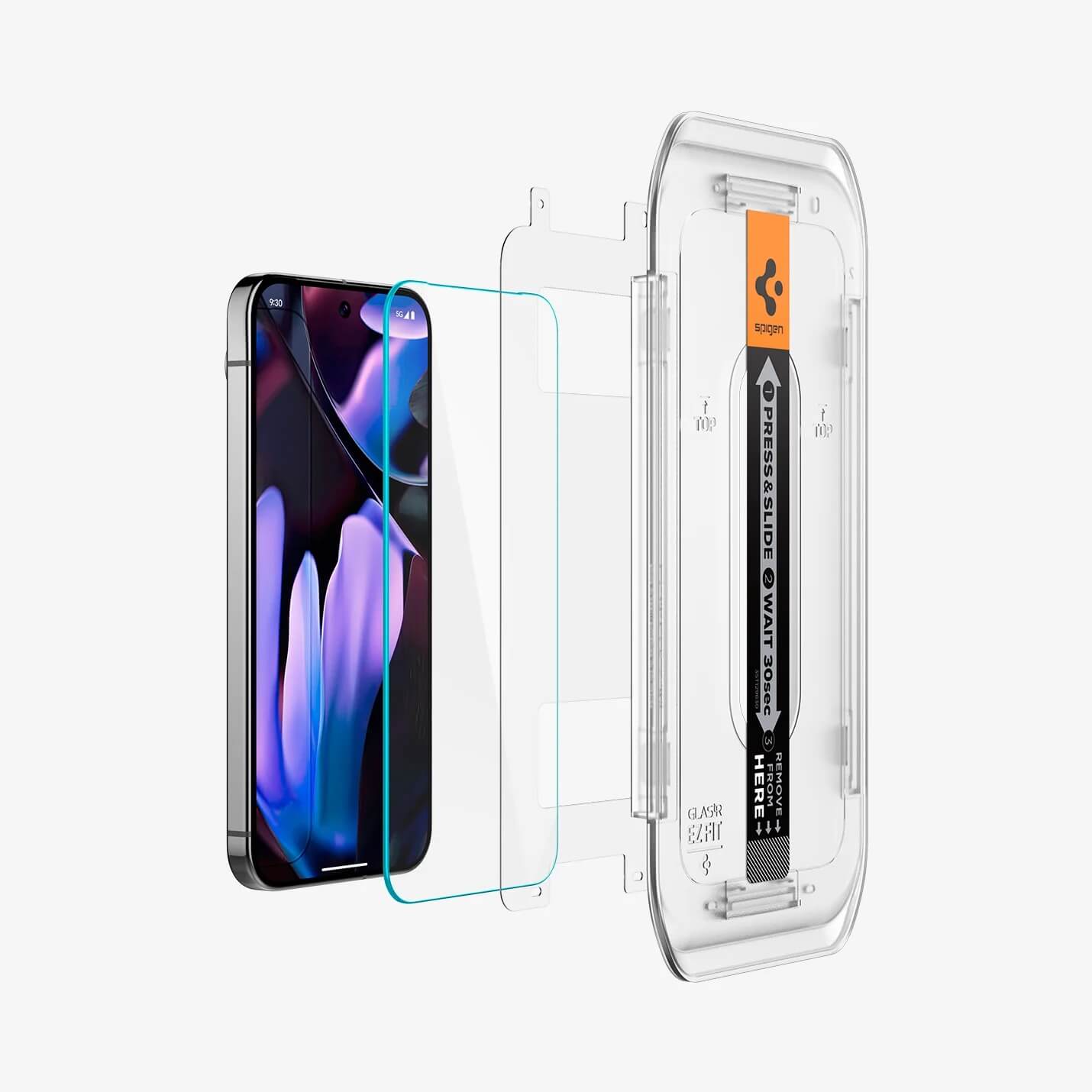 Vidrio Templado para Pixel 9 - 9 Pro - 10 - 10 Pro - Spigen GLAS.tR EZ Fit (Pack de 2)