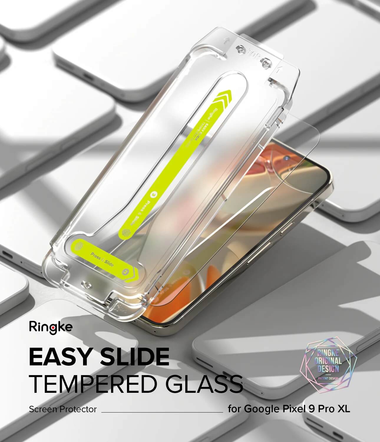 Vidrio Templado para Pixel 9 Pro XL / Pixel 10 Pro XL - Ringke Easy Slide Tempered Glass (Pack de 2)
