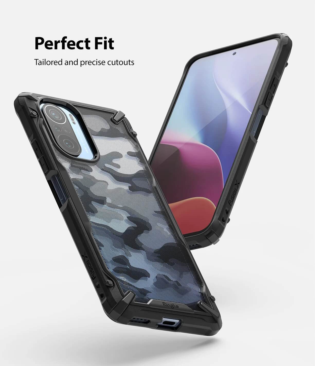 Estuche para Xiaomi K40/ K40 Pro/ K40 Pro+/ Poco F3/ Mi 11X/ Mi 11i Ringke Fusion-X