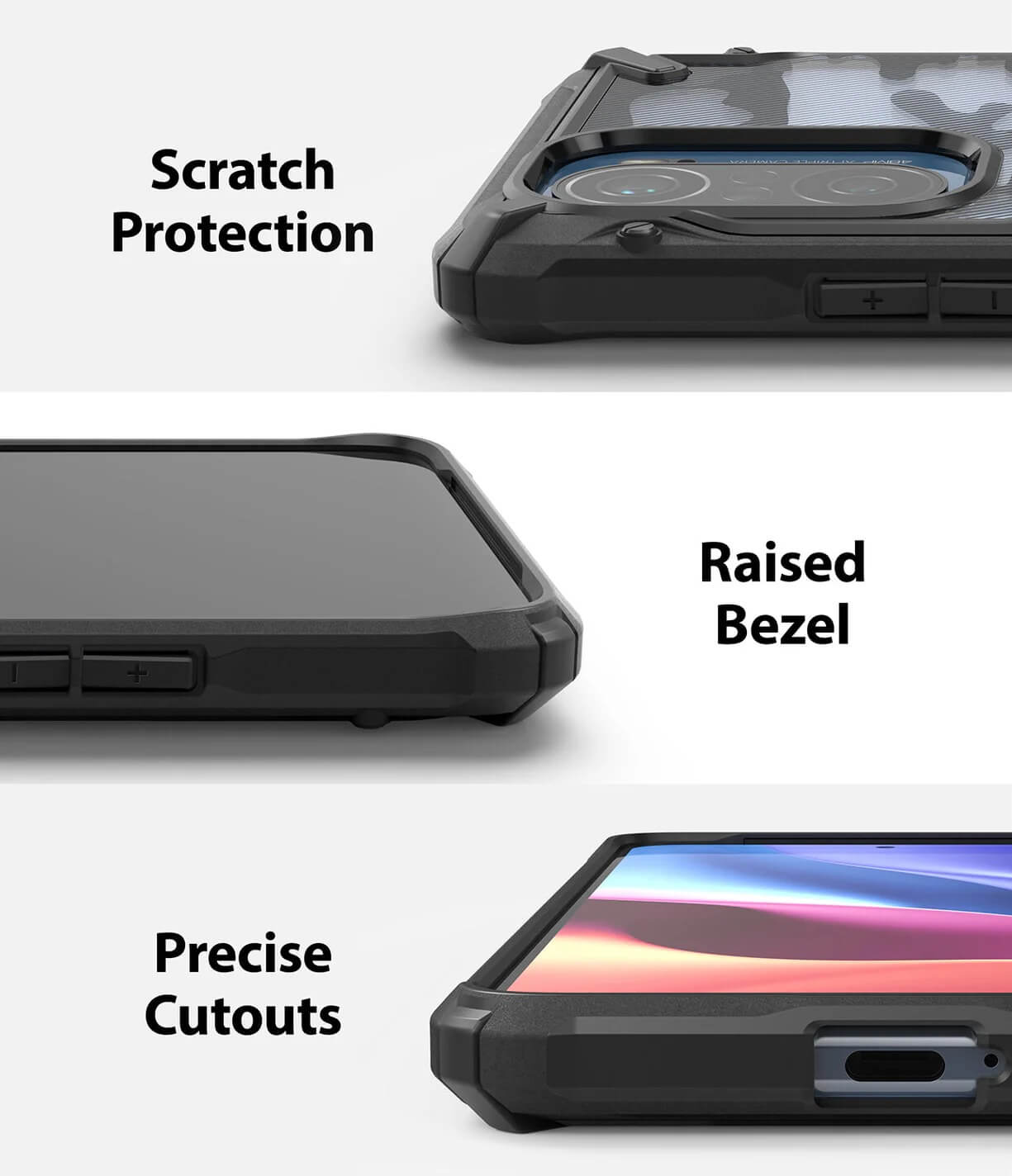 Estuche para Xiaomi K40/ K40 Pro/ K40 Pro+/ Poco F3/ Mi 11X/ Mi 11i Ringke Fusion-X