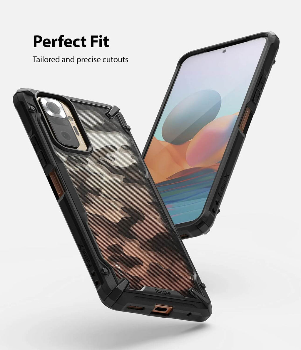 Estuche para Redmi Note 10 – Ringke Fusion-X Camo Black