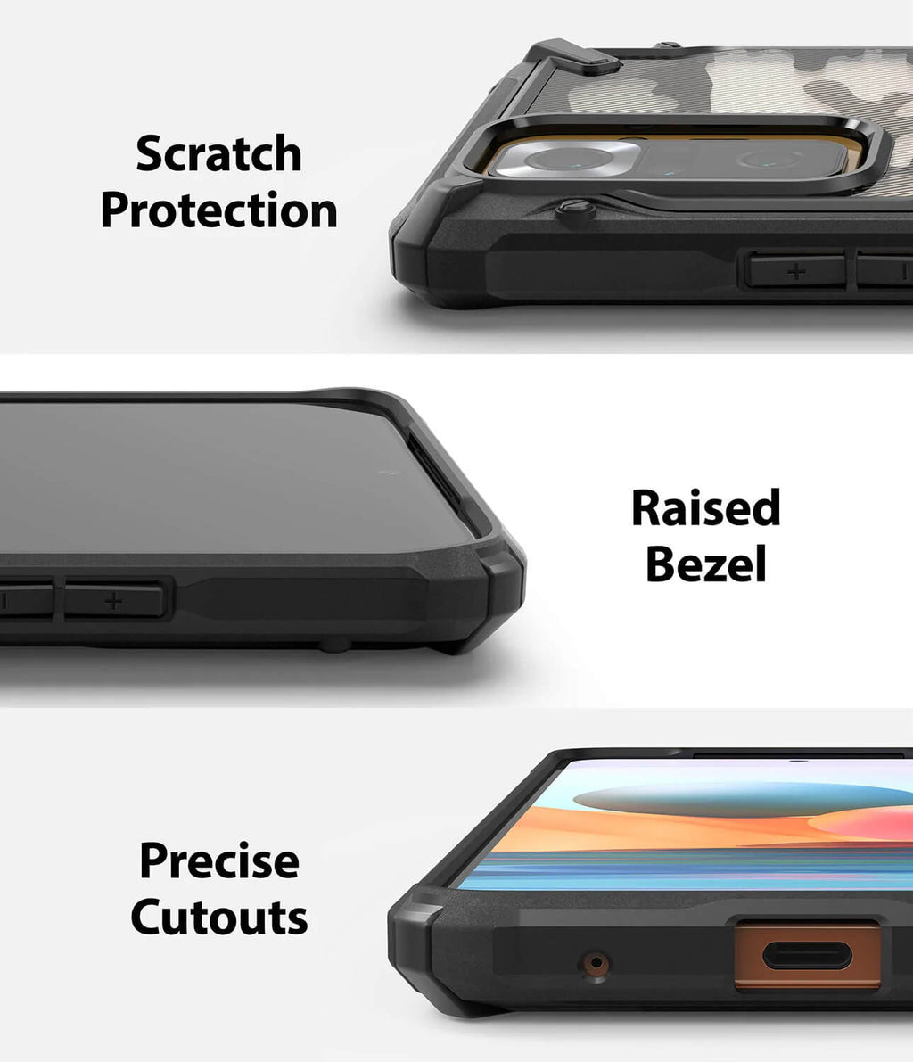 Estuche para Redmi Note 10 – Ringke Fusion-X Camo Black