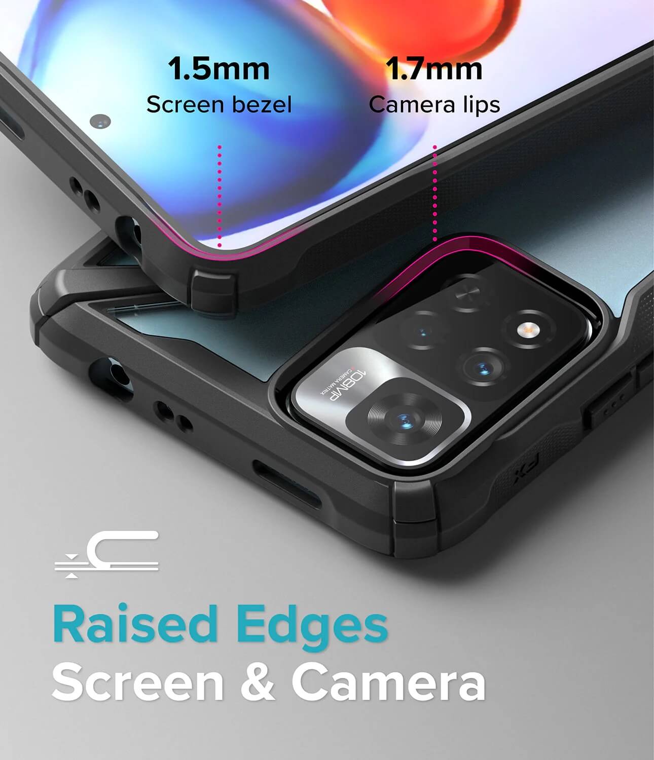 Estuche para Xiaomi Redmi Note 11 Pro+/ Mi11i/ Mi 11i HyperCharge - Ringke Fusion-X