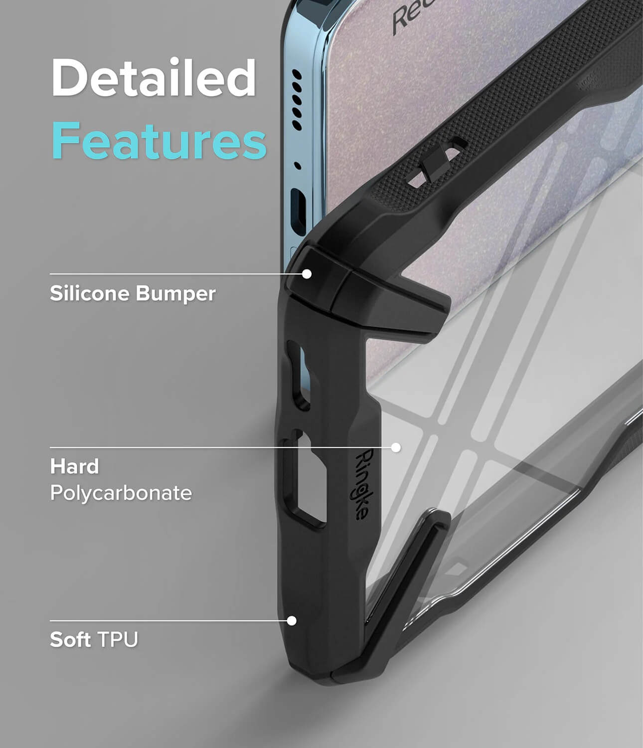 Estuche para Xiaomi Redmi Note 11 Pro+/ Mi11i/ Mi 11i HyperCharge - Ringke Fusion-X