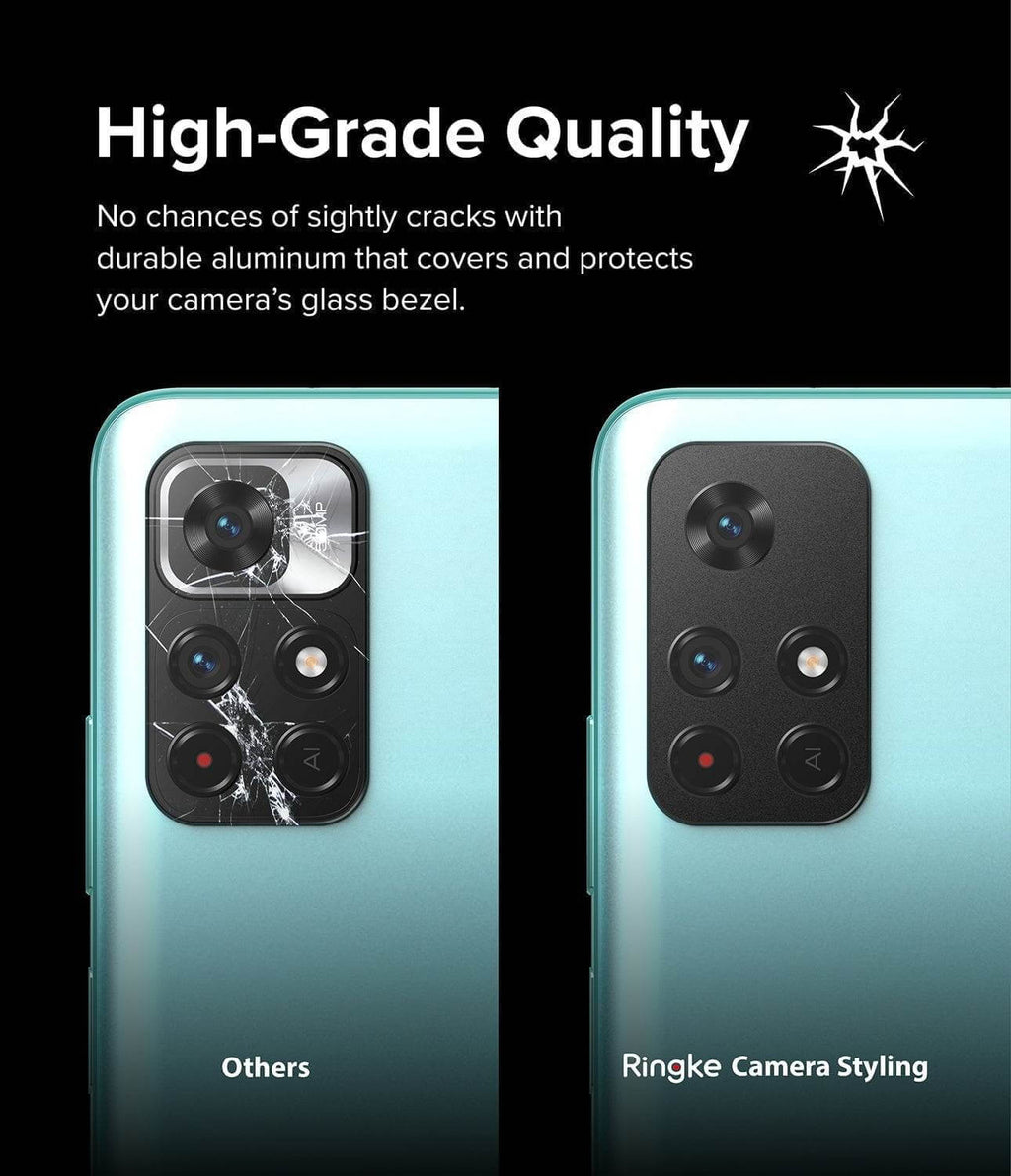 Protector de Cámara para Xiaomi Redmi Note 11T/ Poco M4 Pro Ringke Styling Black