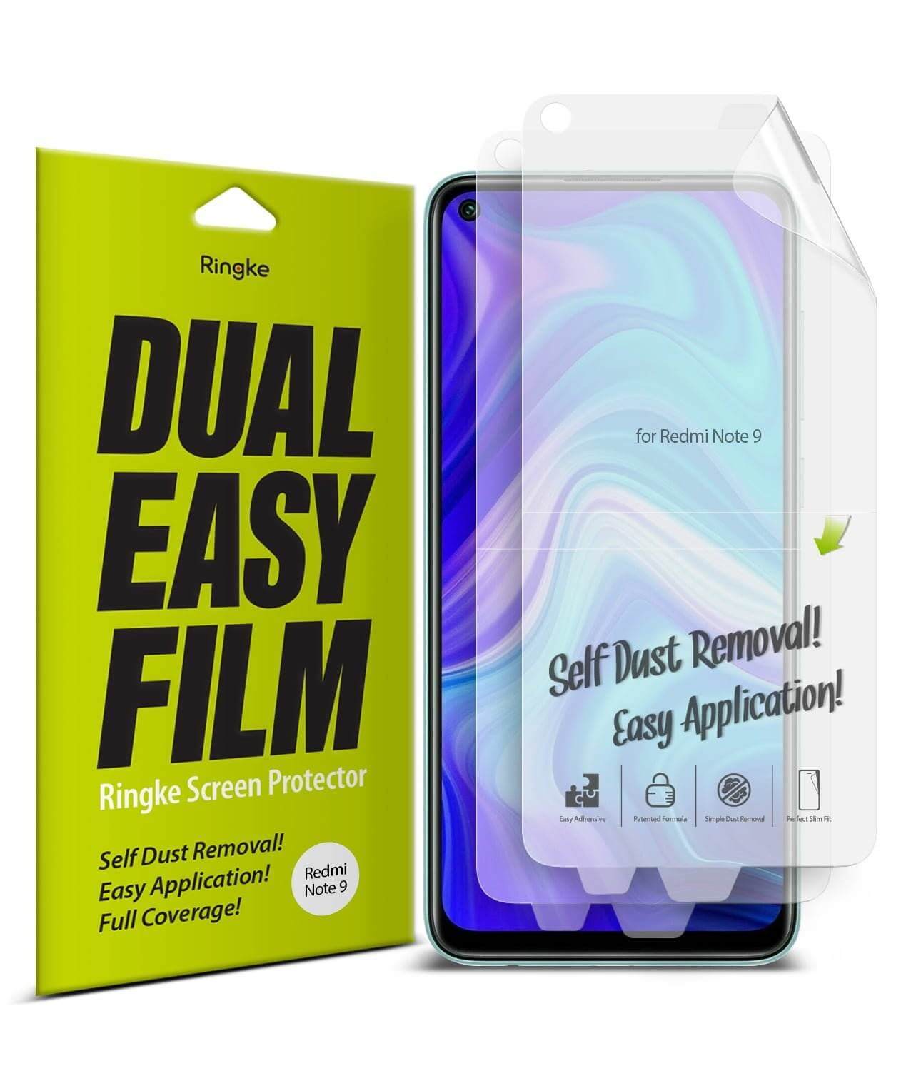 Protector de Pantalla para Redmi Note 9 - Ringke Dual Easy Film