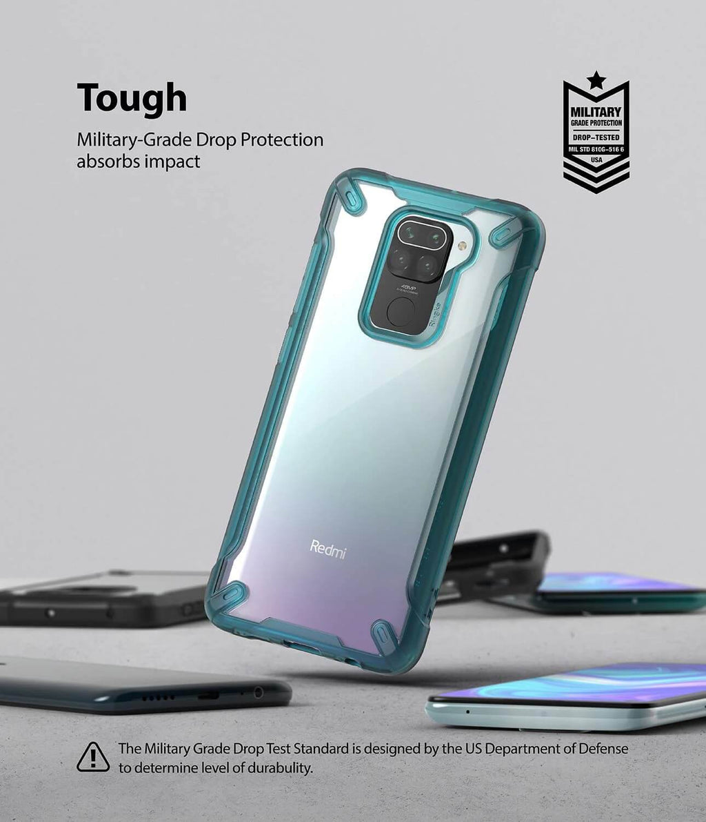 Estuche para Redmi Note 9 – Ringke Fusion-X Turquoise Green