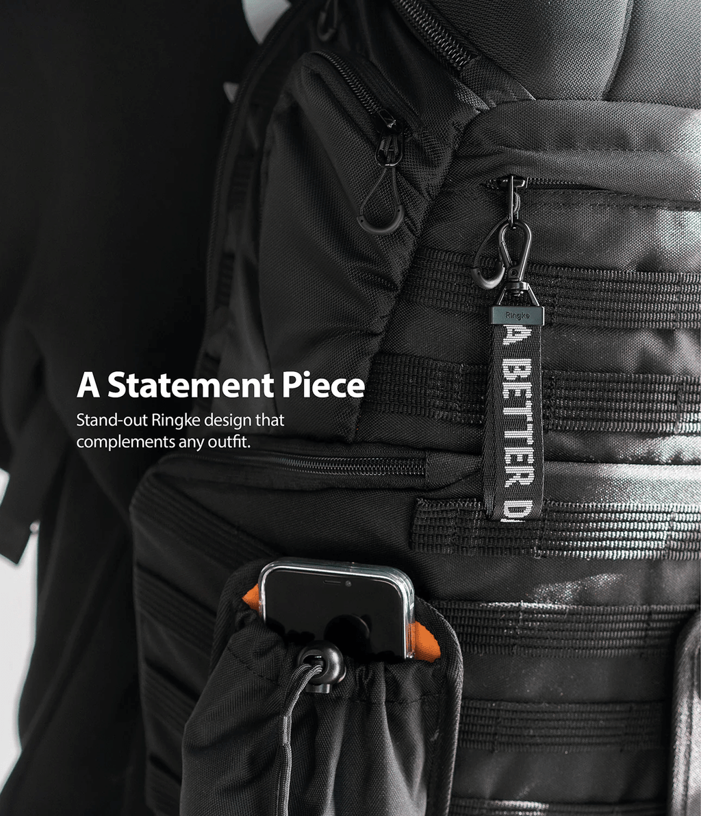 Correa para Mano - Ringke Key Ring Strap - Ticket Band 2 Black