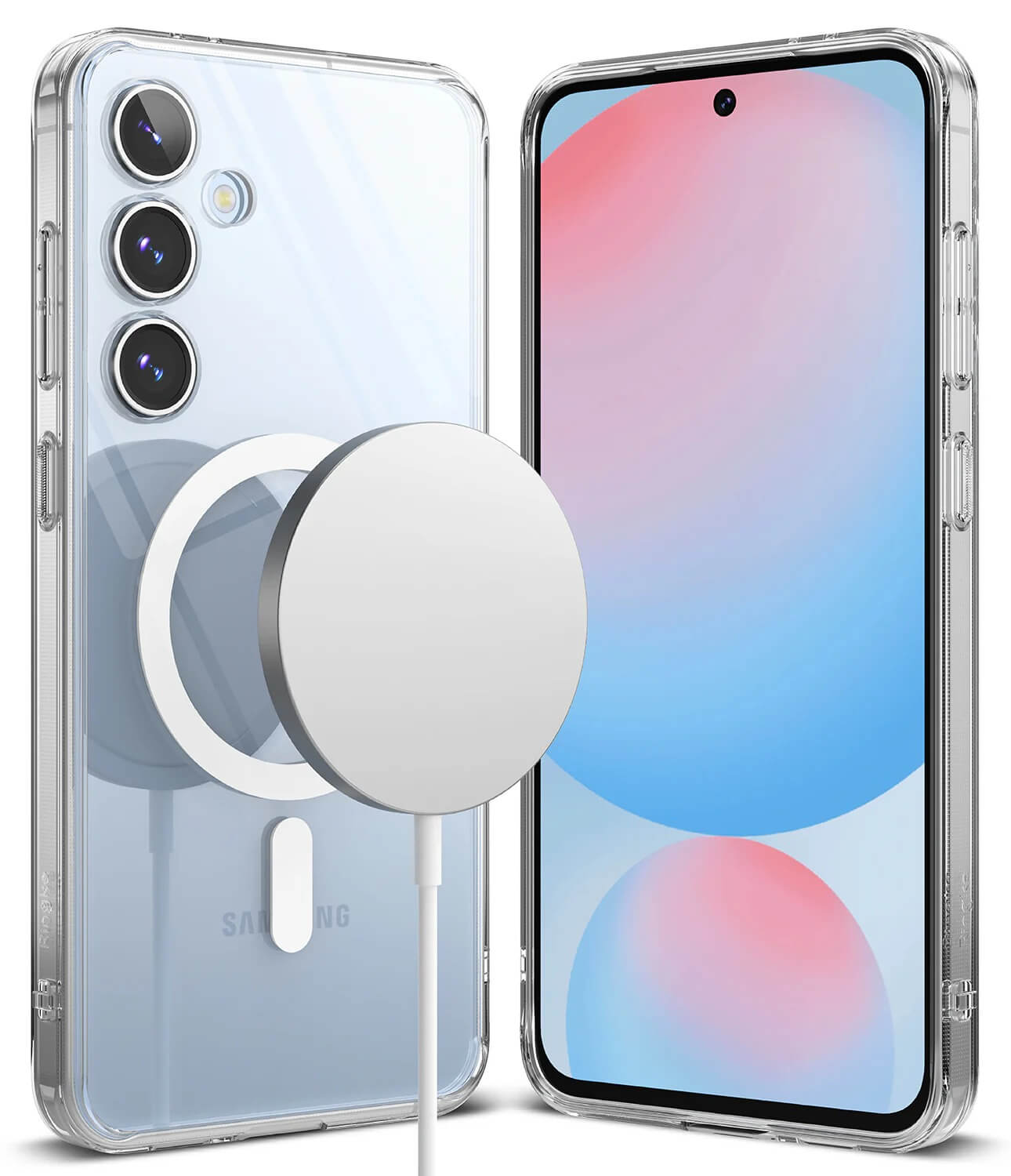 Estuche para Galaxy S24 FE - Ringke Fusion Magnetic Transparente