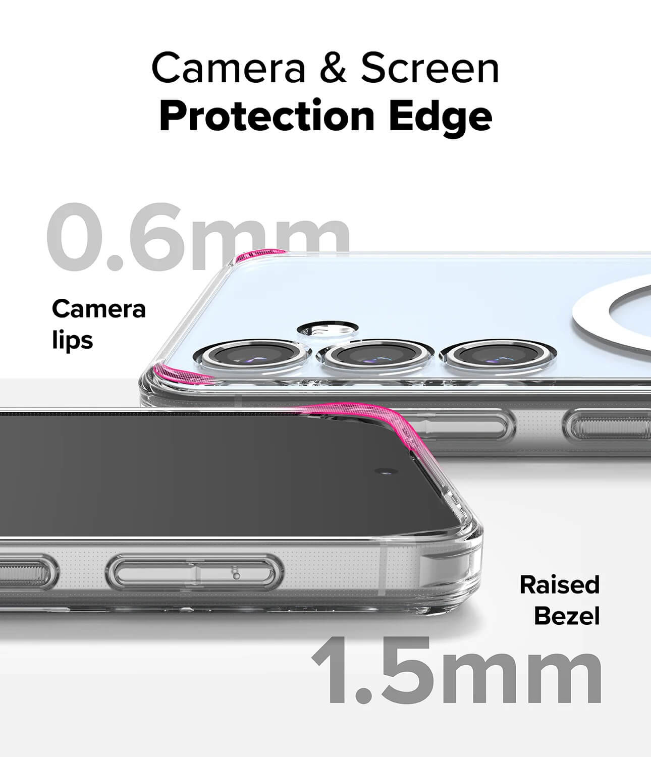 Estuche para Galaxy S24 FE - Ringke Fusion Magnetic Transparente
