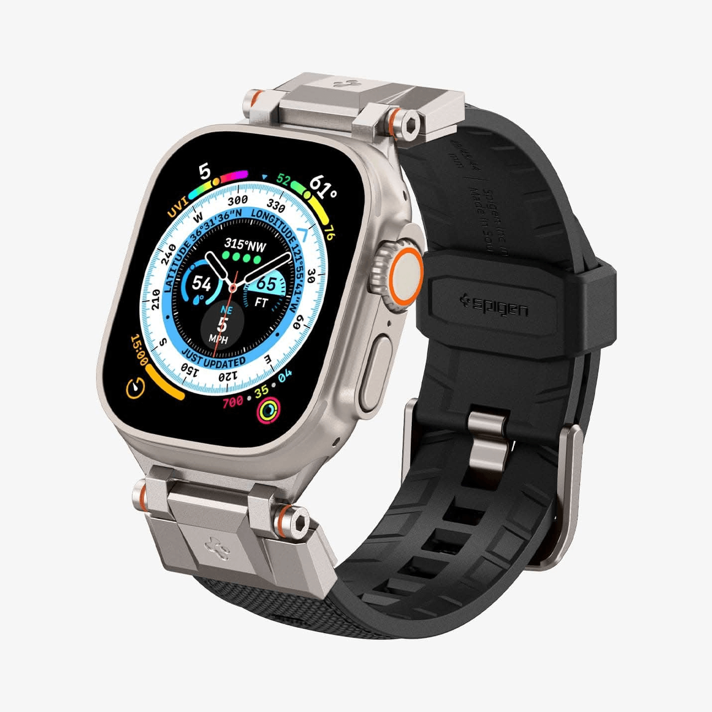 Pulsera para Apple Watch 49mm/46mm/45mm/44mm - Spigen DuraPro Armor Black