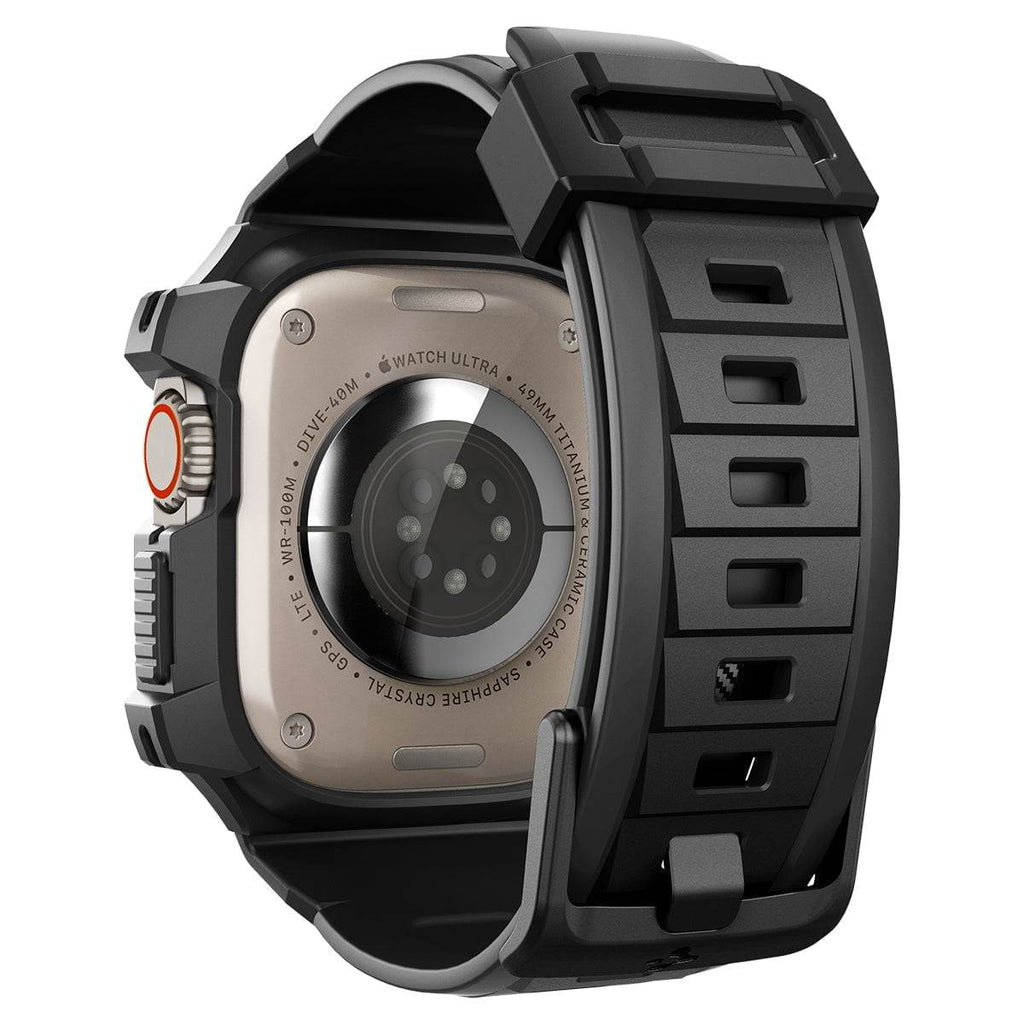Pulsera para Apple Watch Ultra 49mm - Spigen Rugged Armor Pro Matte Black