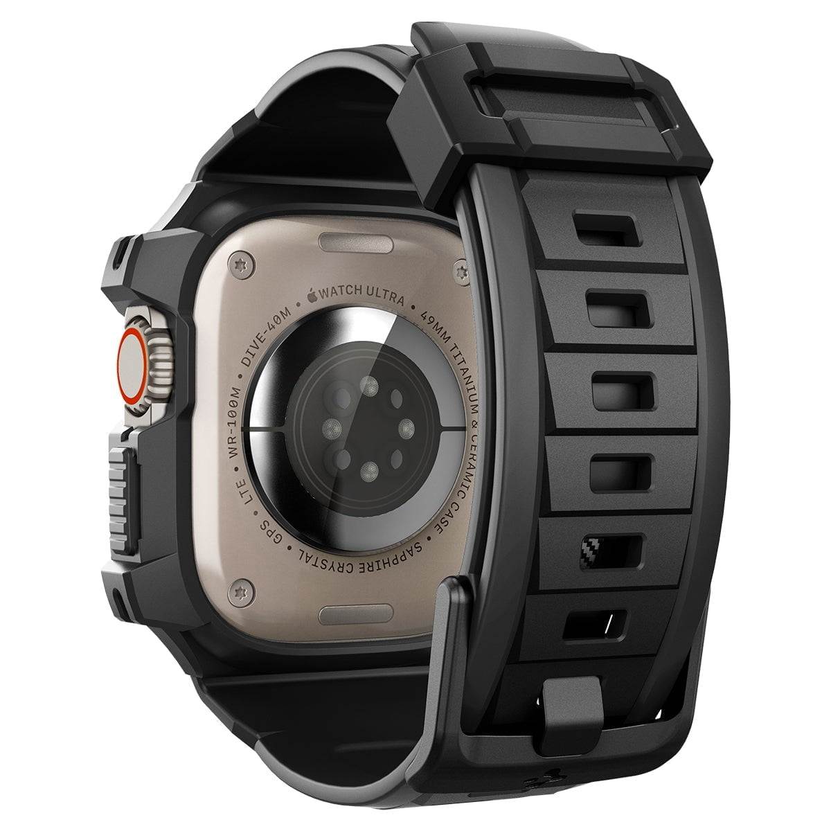 Pulsera para Apple Watch Ultra 49mm - Spigen Rugged Armor Pro Matte Black