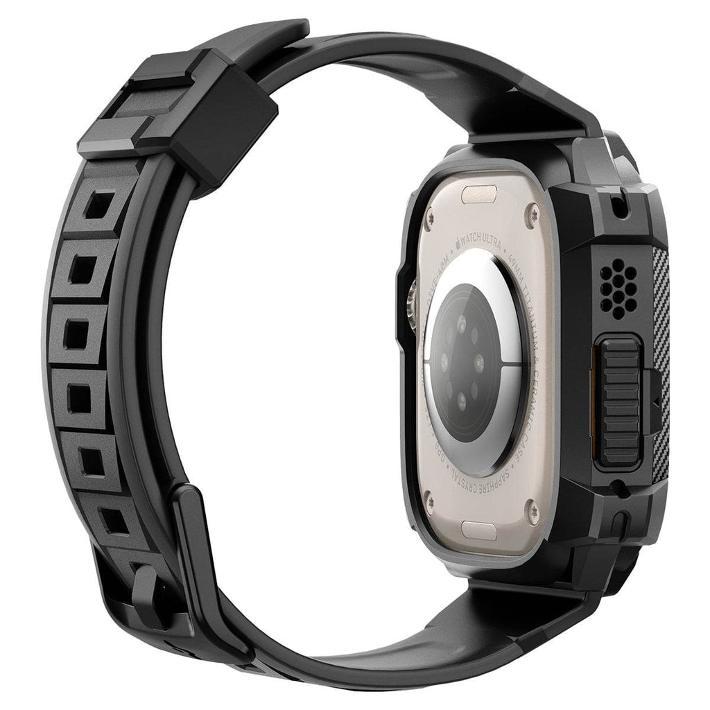 Pulsera para Apple Watch Ultra 49mm - Spigen Rugged Armor Pro Matte Black