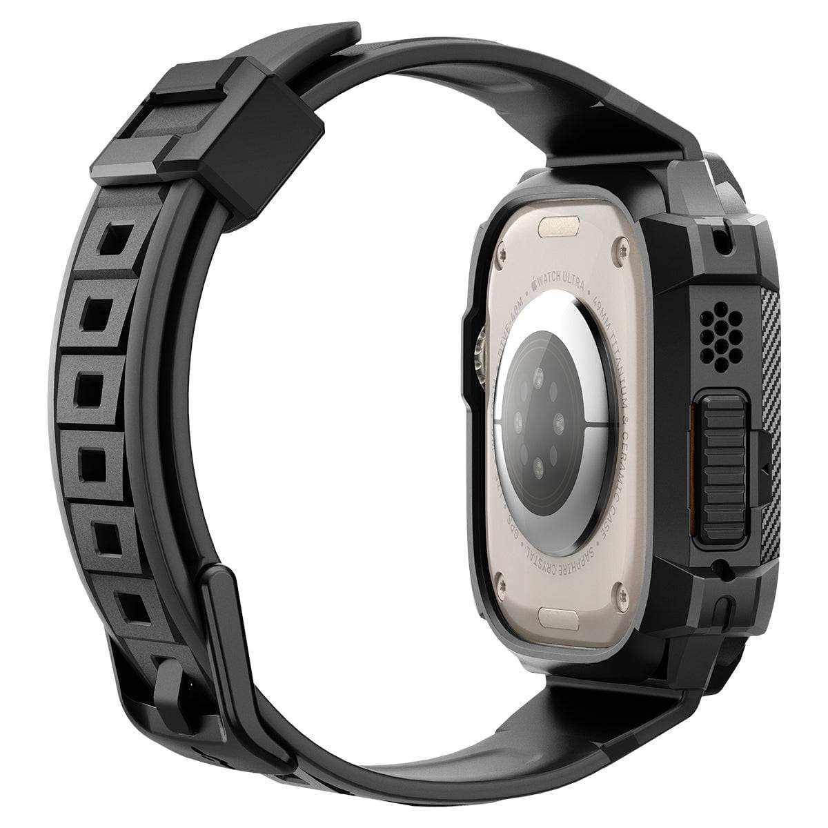 Pulsera para Apple Watch Ultra 49mm - Spigen Rugged Armor Pro Matte Black