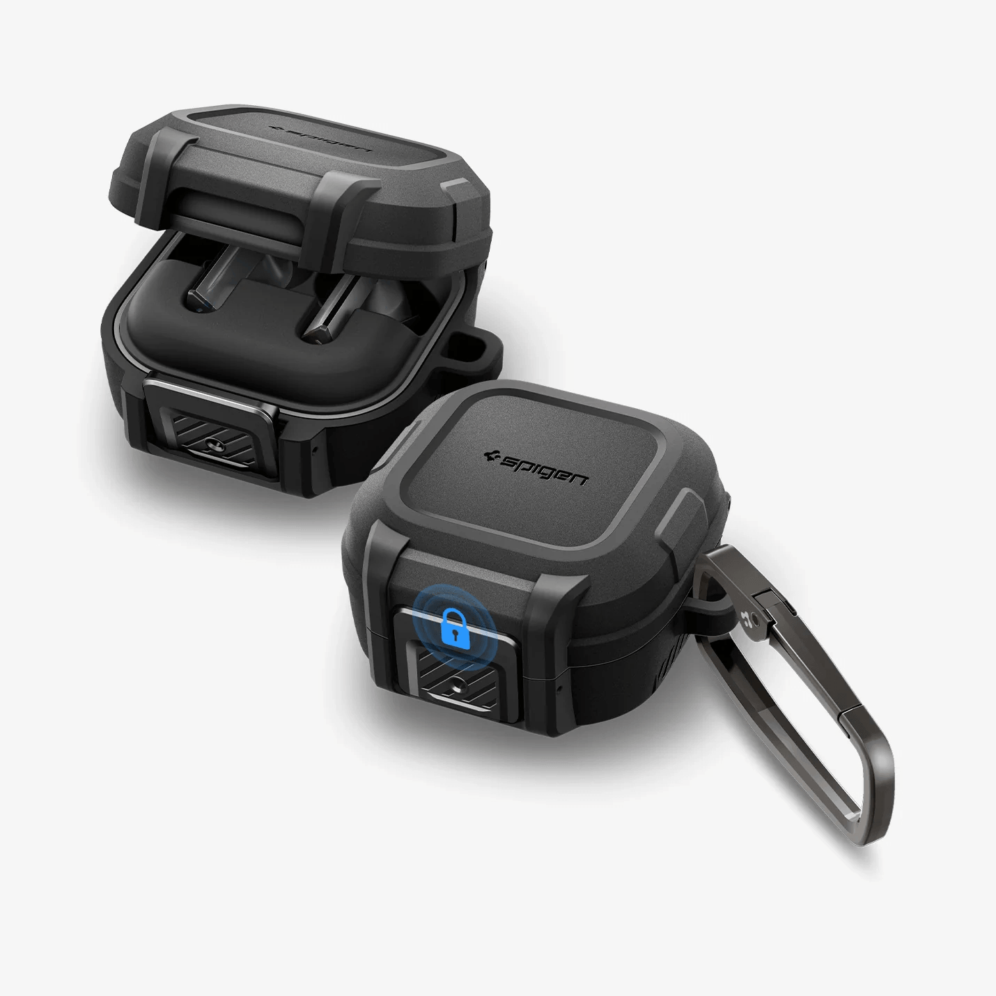 Estuche para Galaxy Buds 4 Pro - Spigen Lock Fit - Matte Black