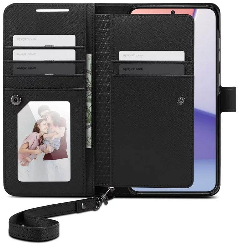 Estuche para S23 Plus - Spigen Wallet S Plus Black