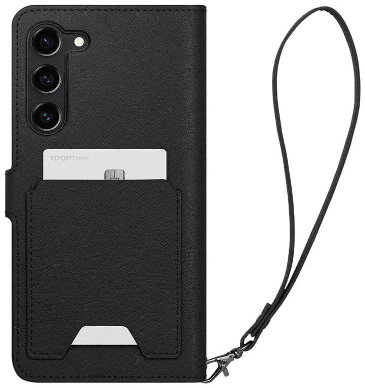 Estuche para S23 Plus - Spigen Wallet S Plus Black