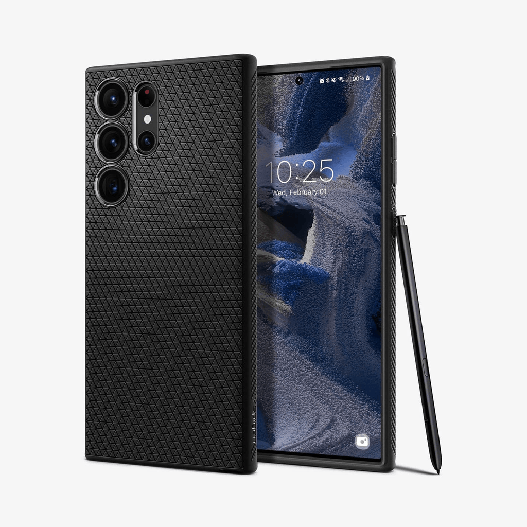 Estuche para Galaxy S23 Ultra - Spigen Liquid Air Matte - Black