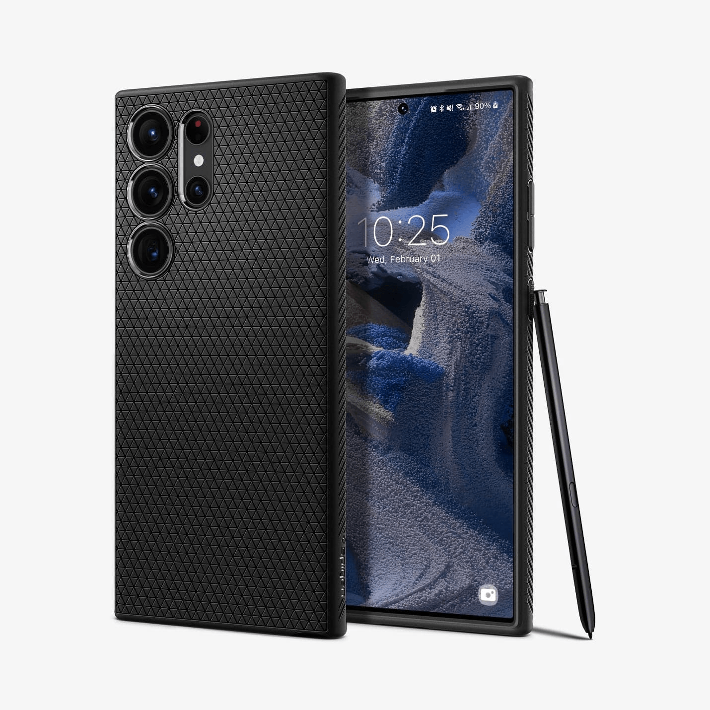 Estuche para Galaxy S23 Ultra - Spigen Liquid Air Matte - Black