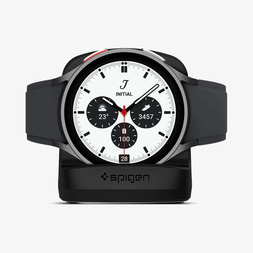 Stand - Spigen Galaxy Watch Night Stand S353 - Black