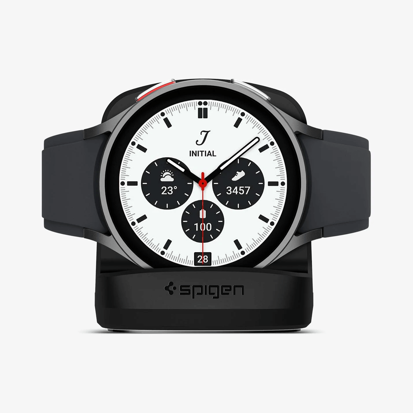 Stand - Spigen Galaxy Watch Night Stand S353 - Black