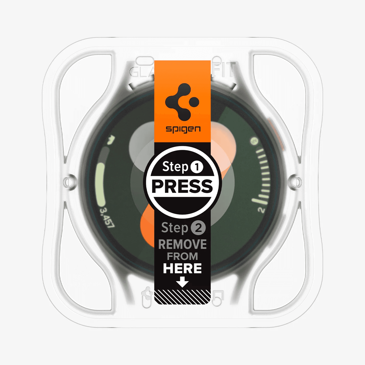 Protector de Pantalla para Galaxy Watch - Spigen GLAS.tR EZ Fit (Pack de 2)