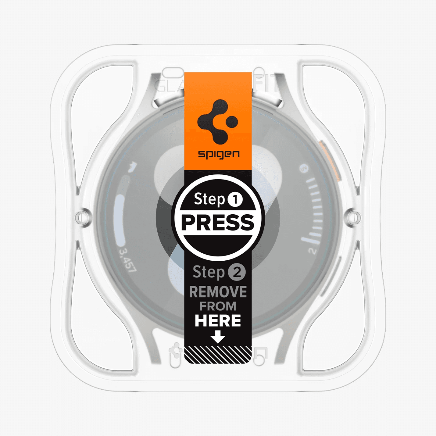 Protector de Pantalla para Galaxy Watch 7 44mm - Spigen GLAS.tR EZ Fit (Pack de 2)