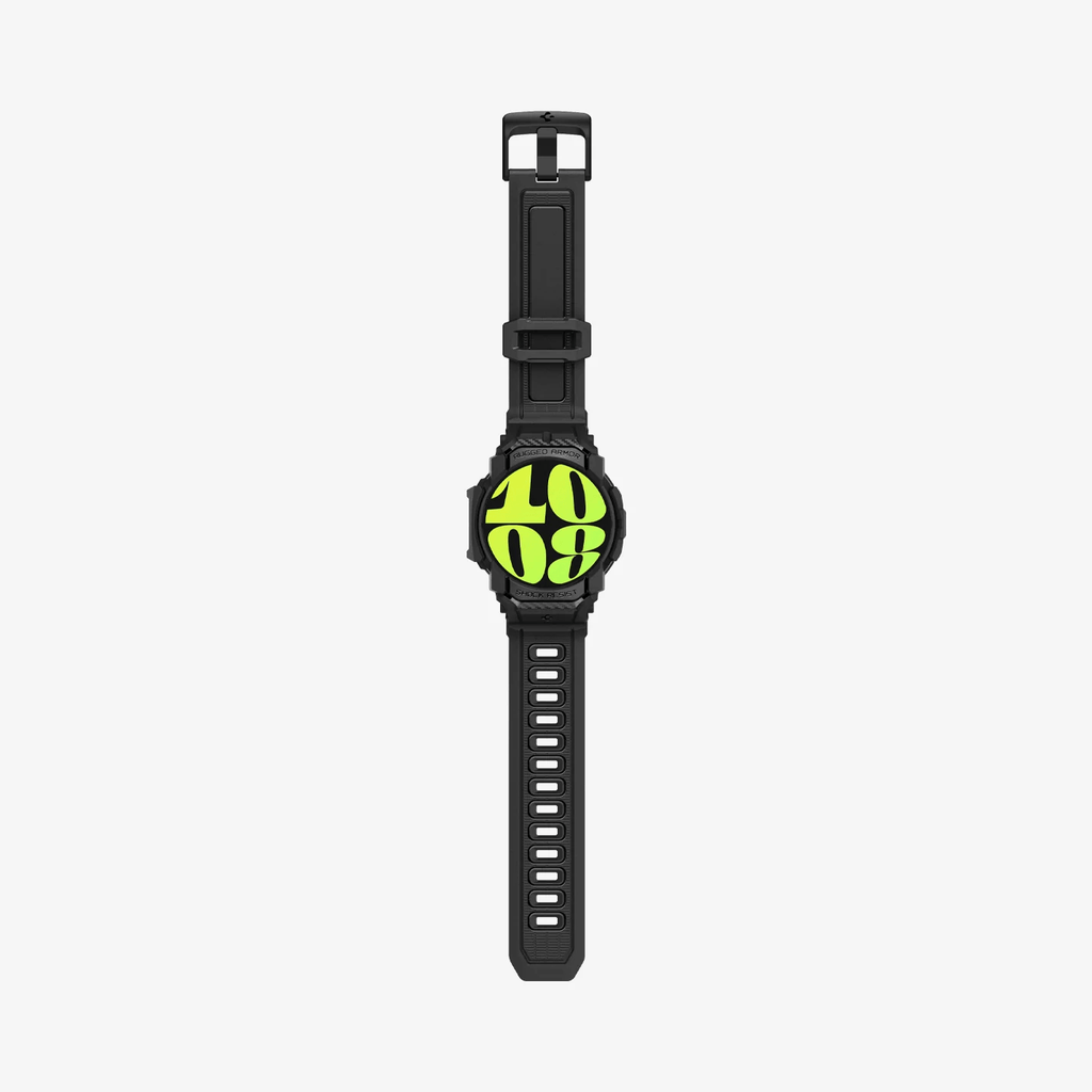 Estuche para Galaxy Watch - Spigen Rugged Armor Pro - Matte Black