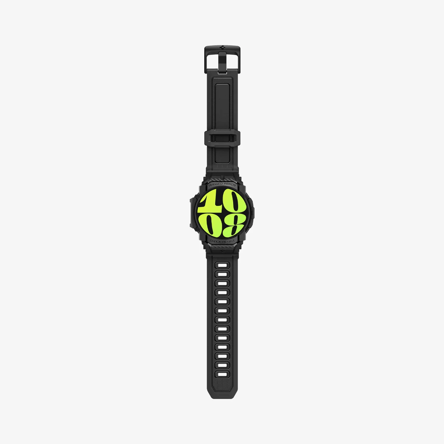 Estuche para Galaxy Watch - Spigen Rugged Armor Pro - Matte Black