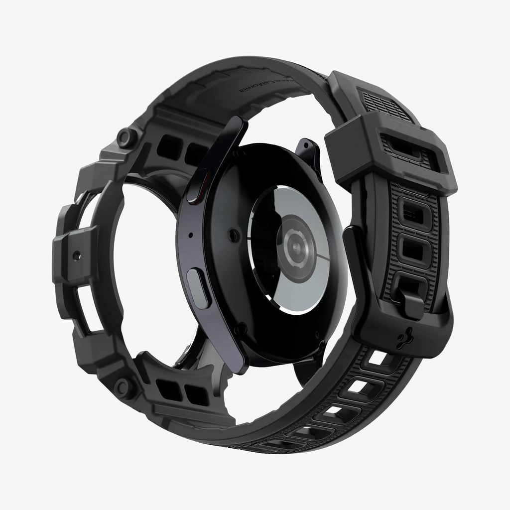 Estuche para Galaxy Watch - Spigen Rugged Armor Pro - Matte Black