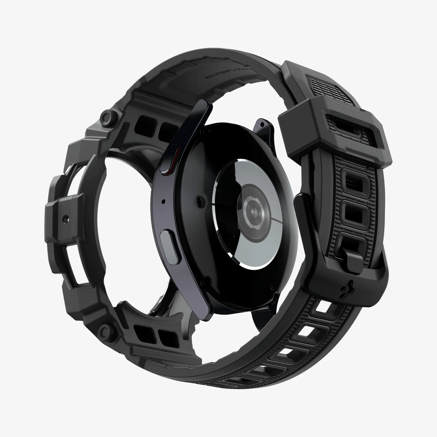 Estuche para Galaxy Watch - Spigen Rugged Armor Pro - Matte Black