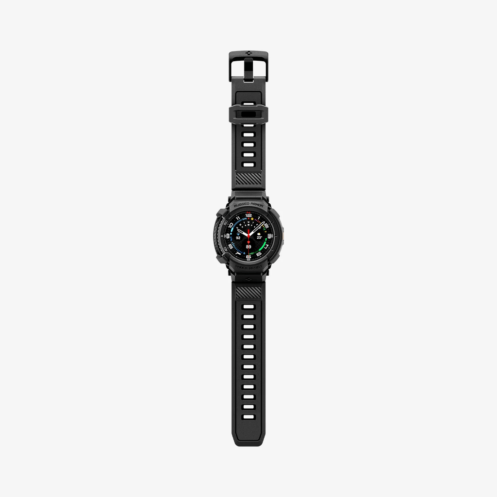 Estuche + Banda para Galaxy Watch - Spigen Rugged Armor Pro - Matte Black