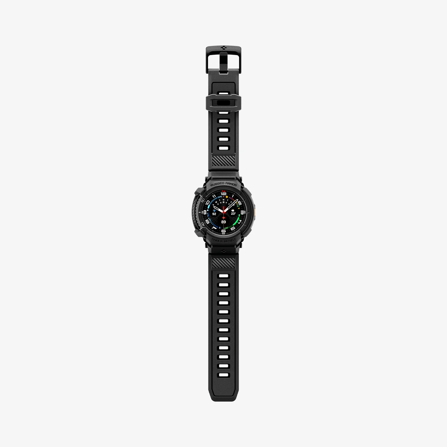 Estuche + Banda para Galaxy Watch - Spigen Rugged Armor Pro - Matte Black