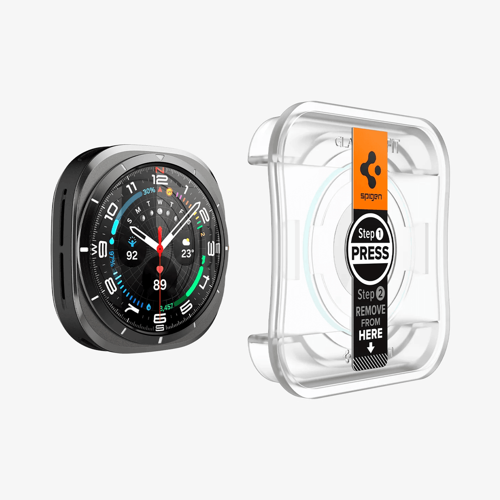 Protector de Pantalla para Galaxy Watch Ultra 47mm - Spigen GLAS.tR EZ Fit (Pack de 2)