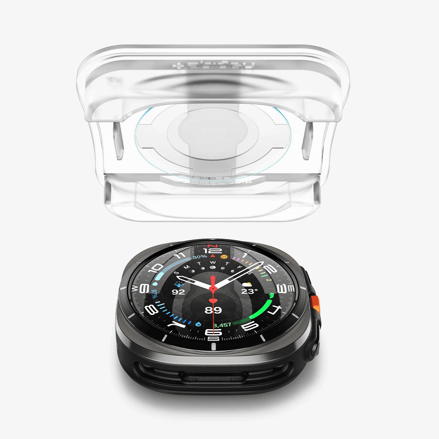 Protector de Pantalla para Galaxy Watch Ultra 47mm - Spigen GLAS.tR EZ Fit (Pack de 2)