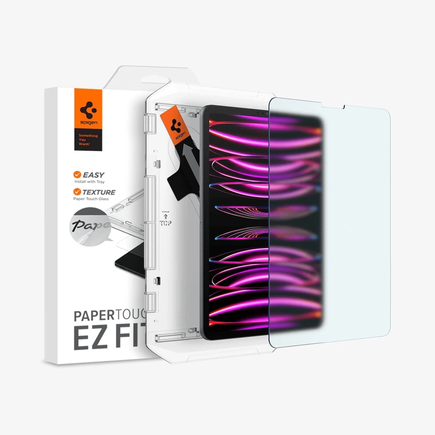 Vidrio Templado para iPad Pro - Spigen Paper Touch EZ Fit 1P