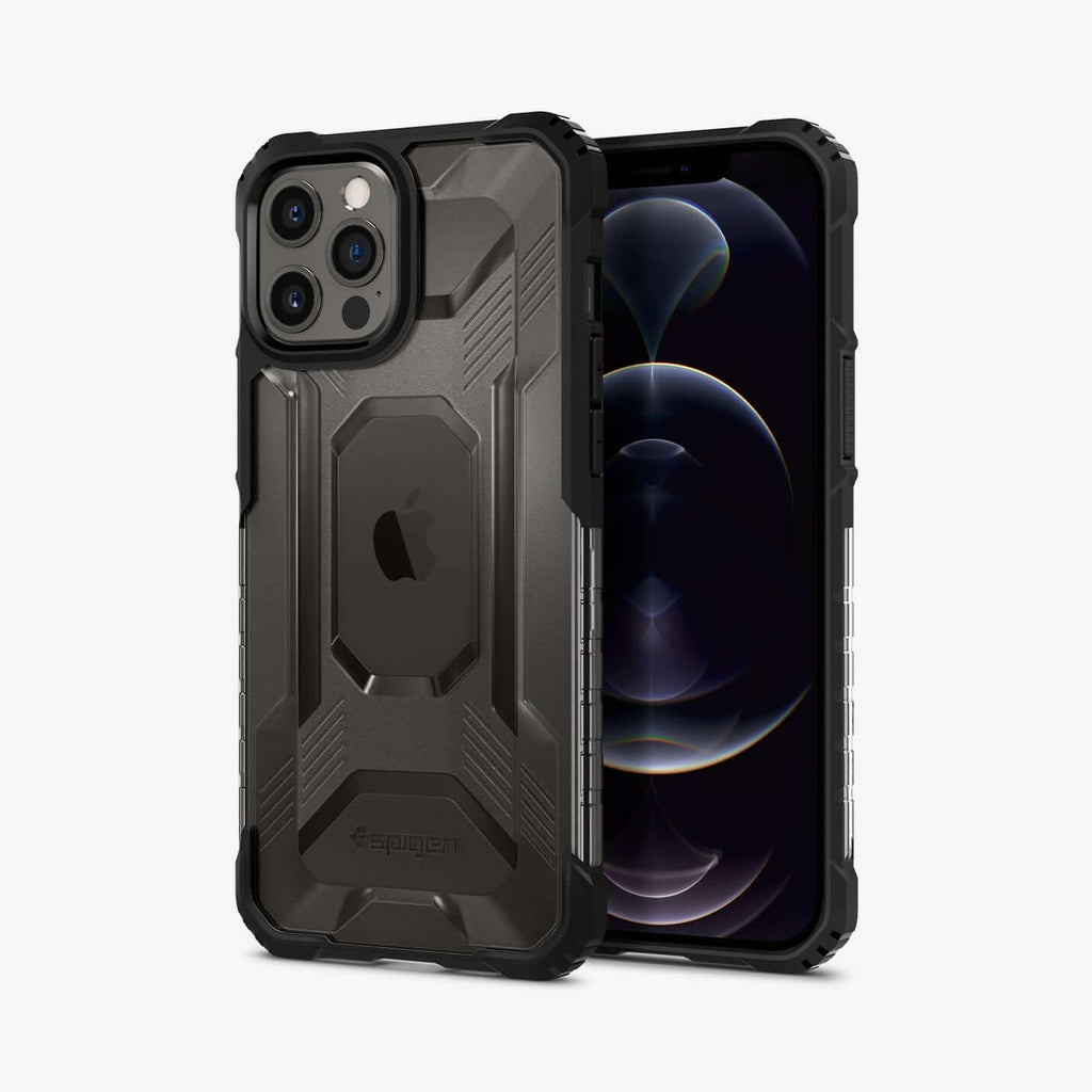 Estuche para iPhone 12 Pro Max - Spigen Nitro Force - Matte Black