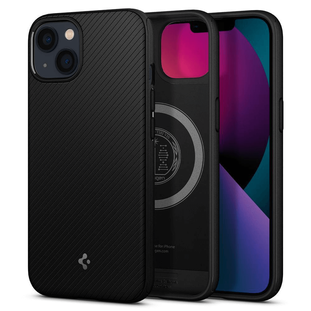 Estuche para iPhone 13 - Spigen Core Armor MagFit - Matte Black