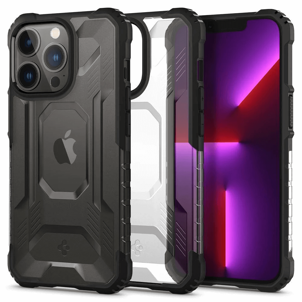 Estuche para iPhone 13 Pro - Spigen Nitro Force - Matte Black