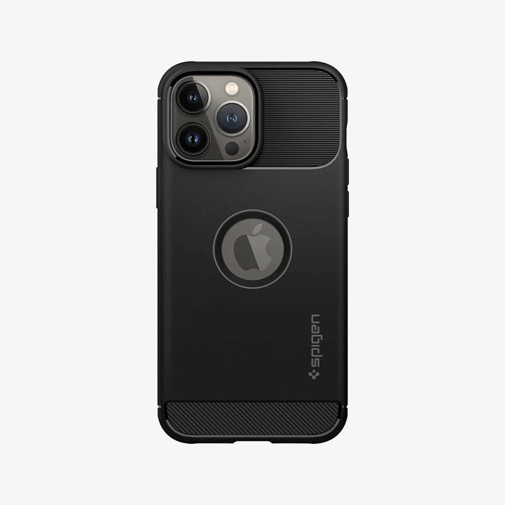 Estuche para iPhone 13 Pro - Spigen Rugged Armor Matte Black