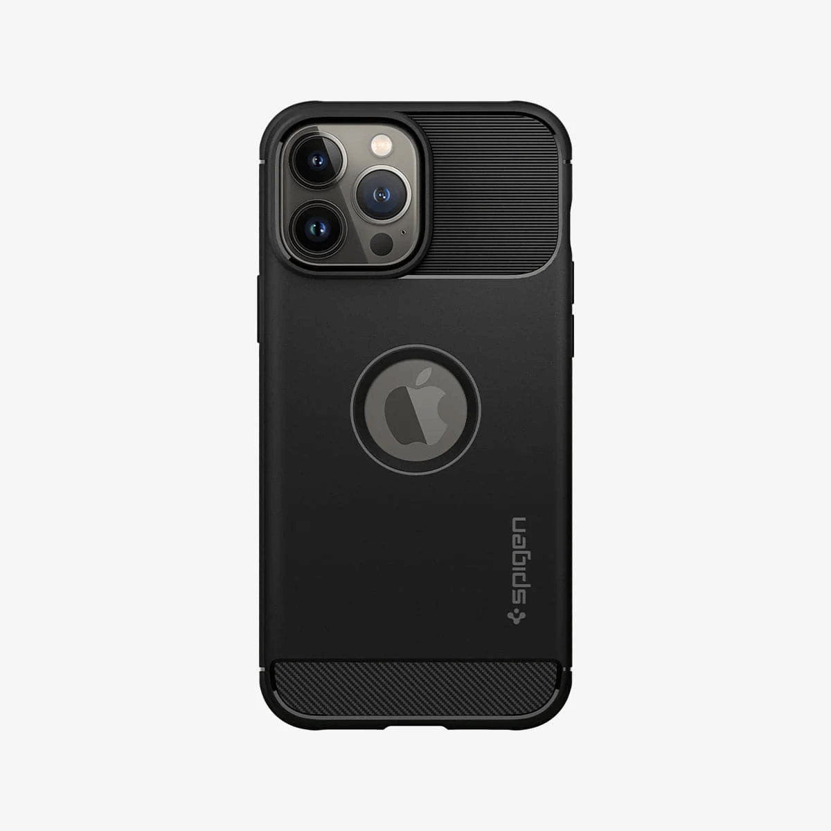 Estuche para iPhone 13 Pro - Spigen Rugged Armor Matte Black