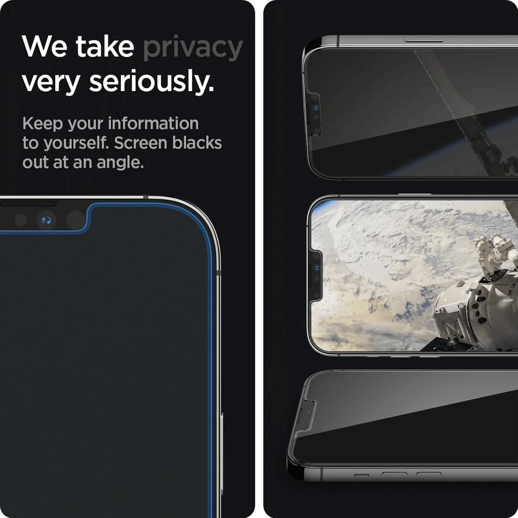 Vidrio Templado para iPhone 14 Plus / 13 Pro Max - Spigen GLAS.tR EZ Fit Privacy