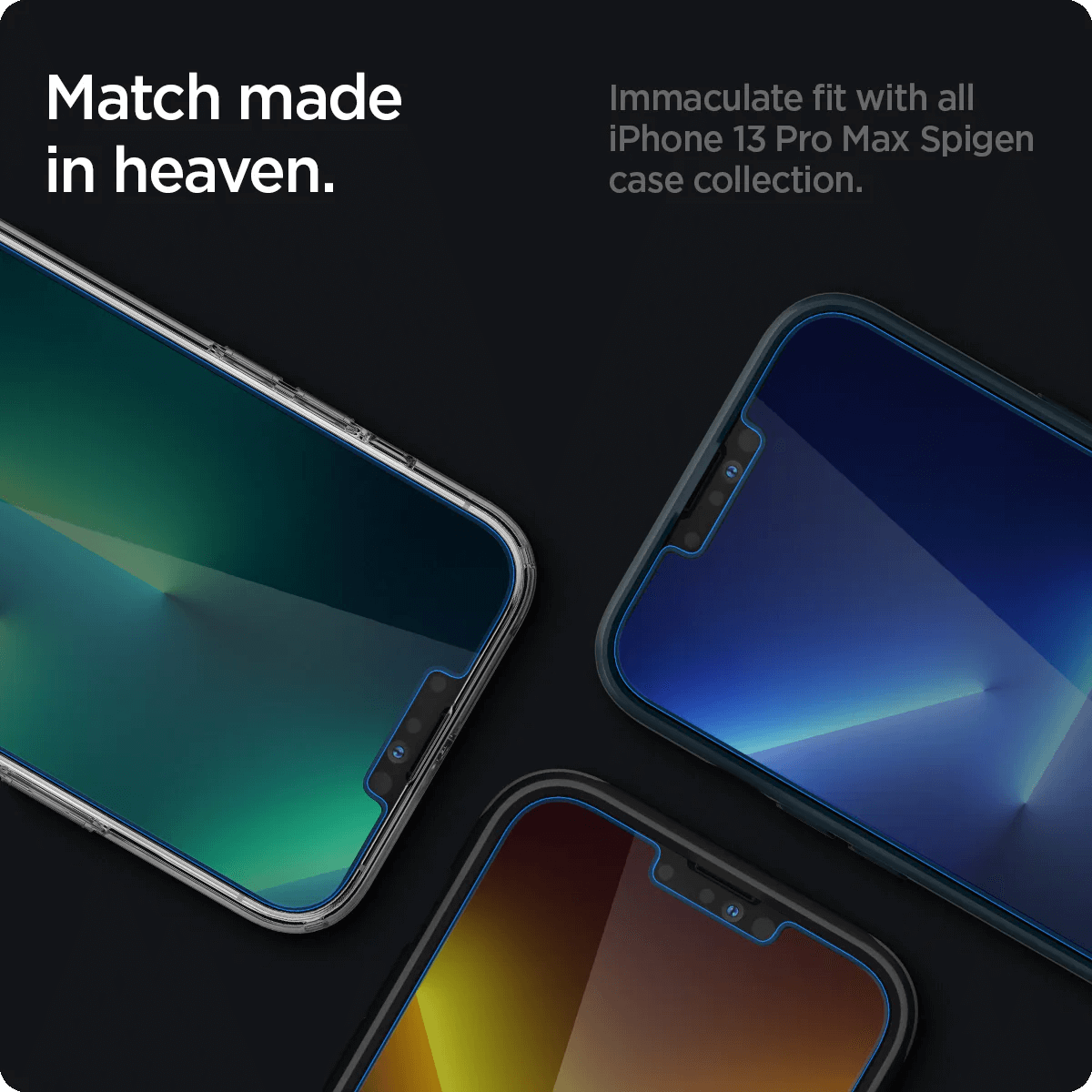 Vidrio Templado para iPhone 14 Plus / 13 Pro Max - Spigen GLAS.tR EZ Fit Privacy