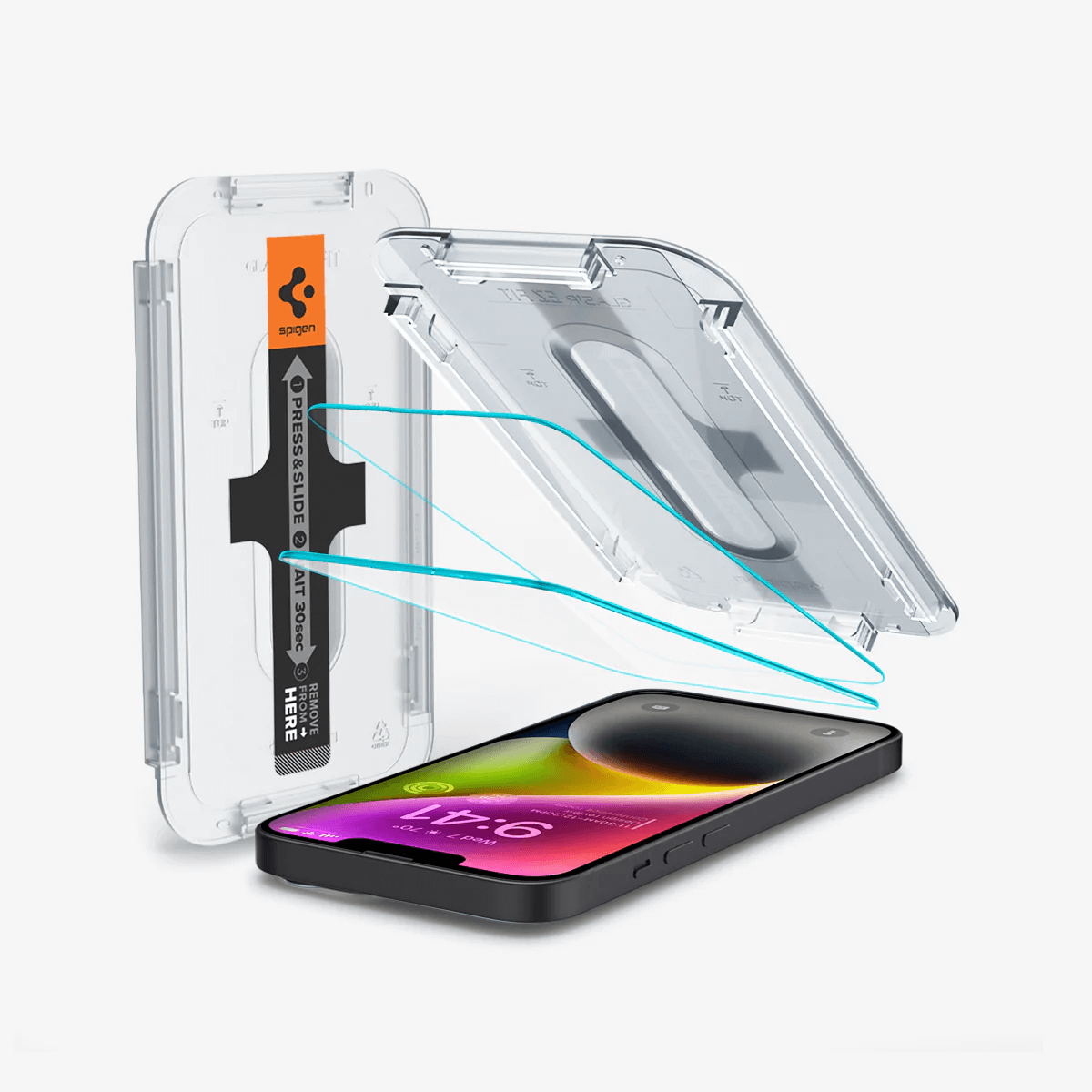 Protector de Pantalla para iPhone 14 - Spigen Ez Fit Glas.Tr