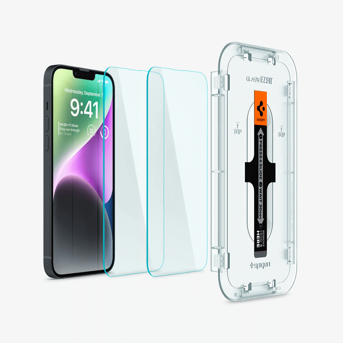 Protector de Pantalla para iPhone 14 - Spigen Ez Fit Glas.Tr