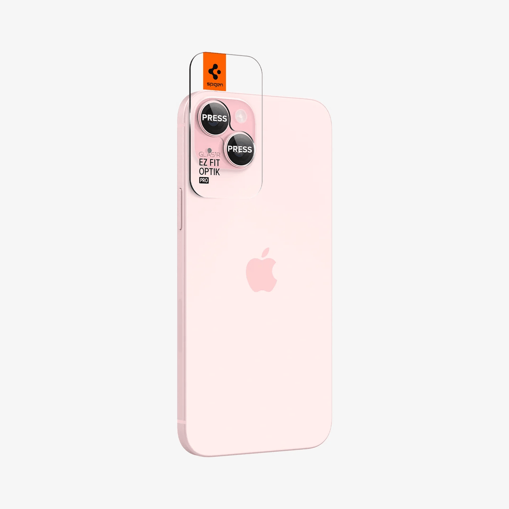 Protector de Cámara para iPhone 15 / 15 Plus - Spigen Optik Pro EZ Fit