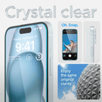 Vidrio Templado para iPhone 15 / 16 - Spigen GLAS.tR EZ Fit (Pack de 2)