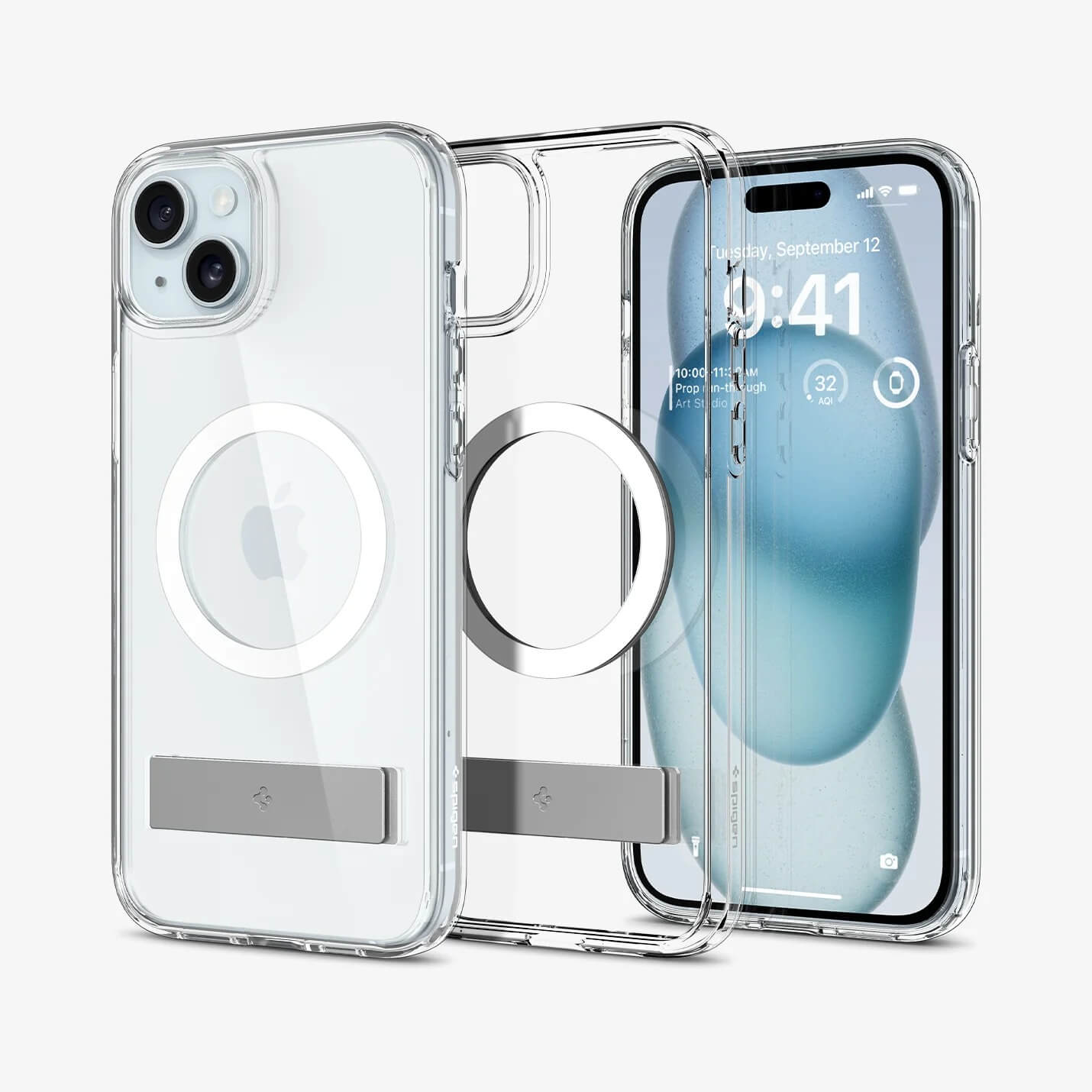 Estuche para iPhone 15 - Spigen Ultra Hybrid S MagFit