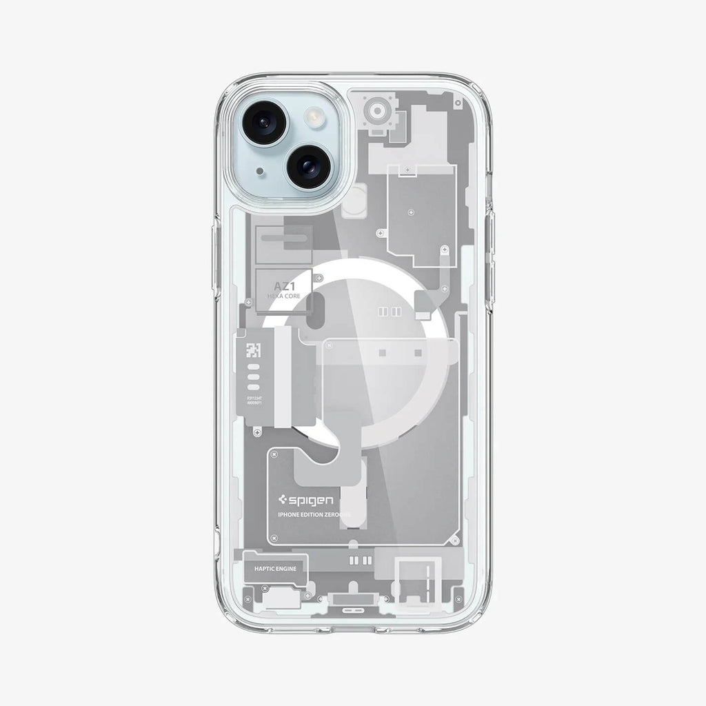 Estuche para iPhone 15 - Spigen Zero One MagFit - White